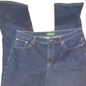 Lauren Ralph Lauren Women's Classic Demin Dark Jeans Size 16